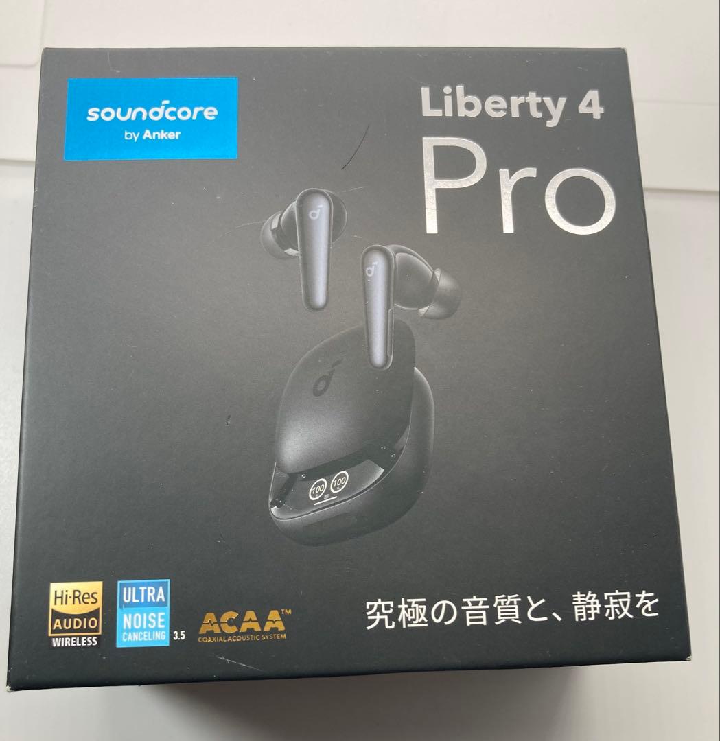 【新品】soundcore Liberty4 Proブラック【充電ケース】