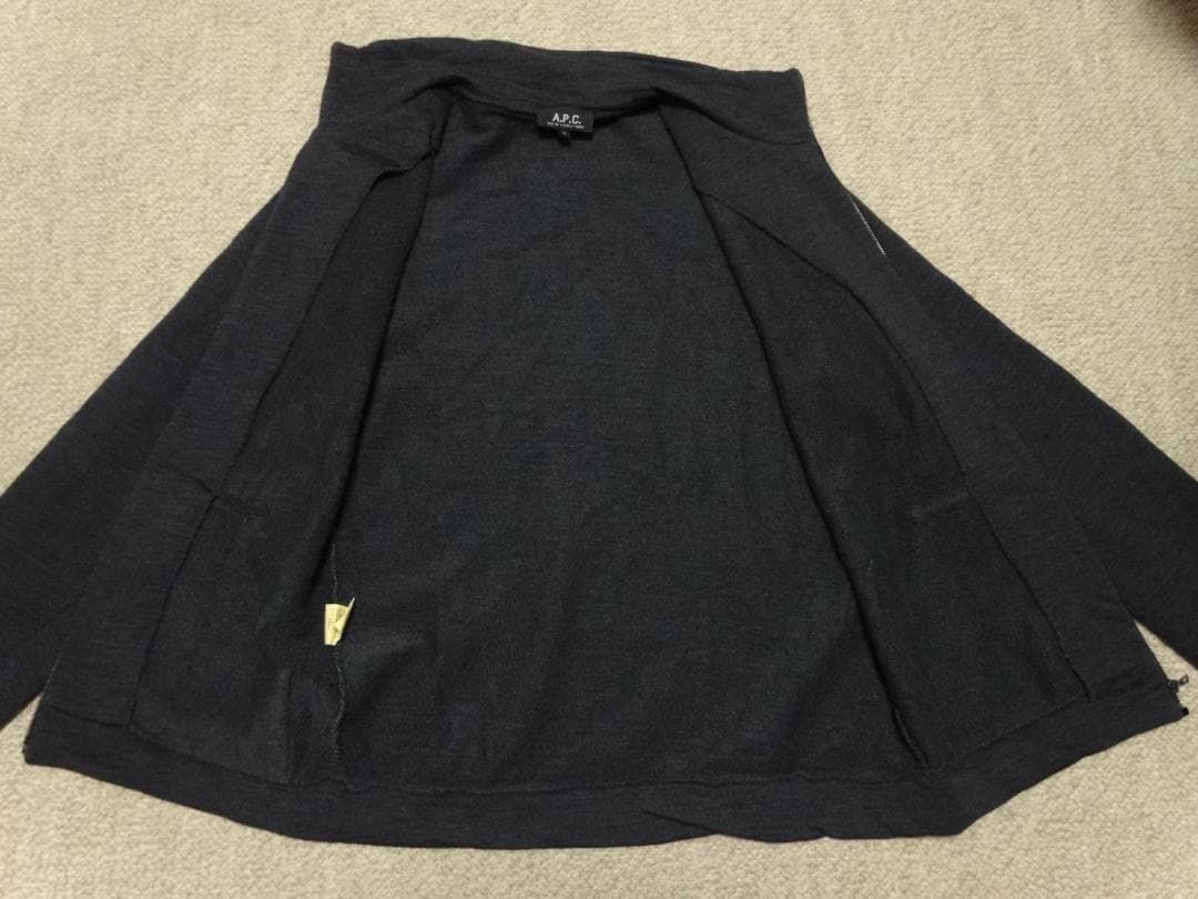 希少　９０ｓ　フランス製　A.P.C　ウール ジップアップジャケット　サイズ３