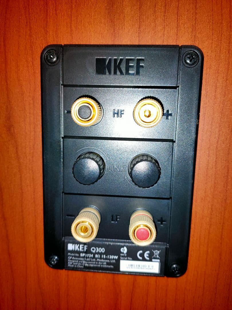 KEF Q300 ブックシェルフスピーカー 8インチ 赤