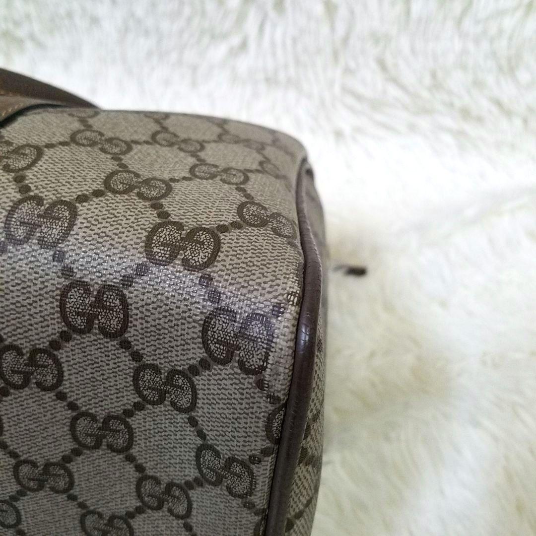 【美品】GUCCI ミニボストンバッグ シェリーライン GG柄 PVC 総柄