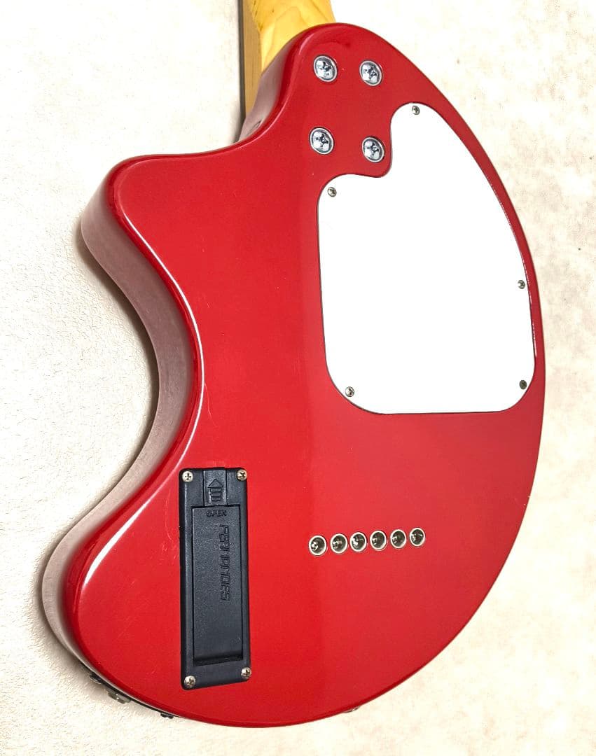 【美品】ZO-3 レッド アンプ内蔵ミニギター ヘッドフォン端子付