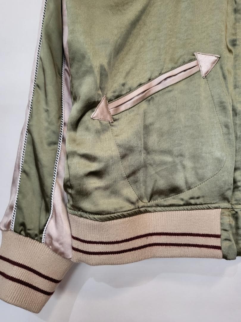 50'sライク刺繍ベロアリバーシブルスカジャン●サイズXXL●商品番号4964