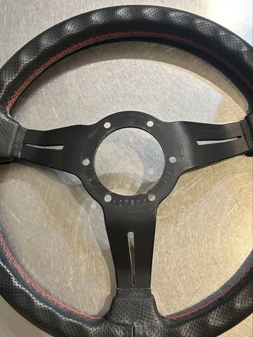 NARDI ナルデイ　ラリー　ディープコーン　33cm 赤ステッチ　正規品