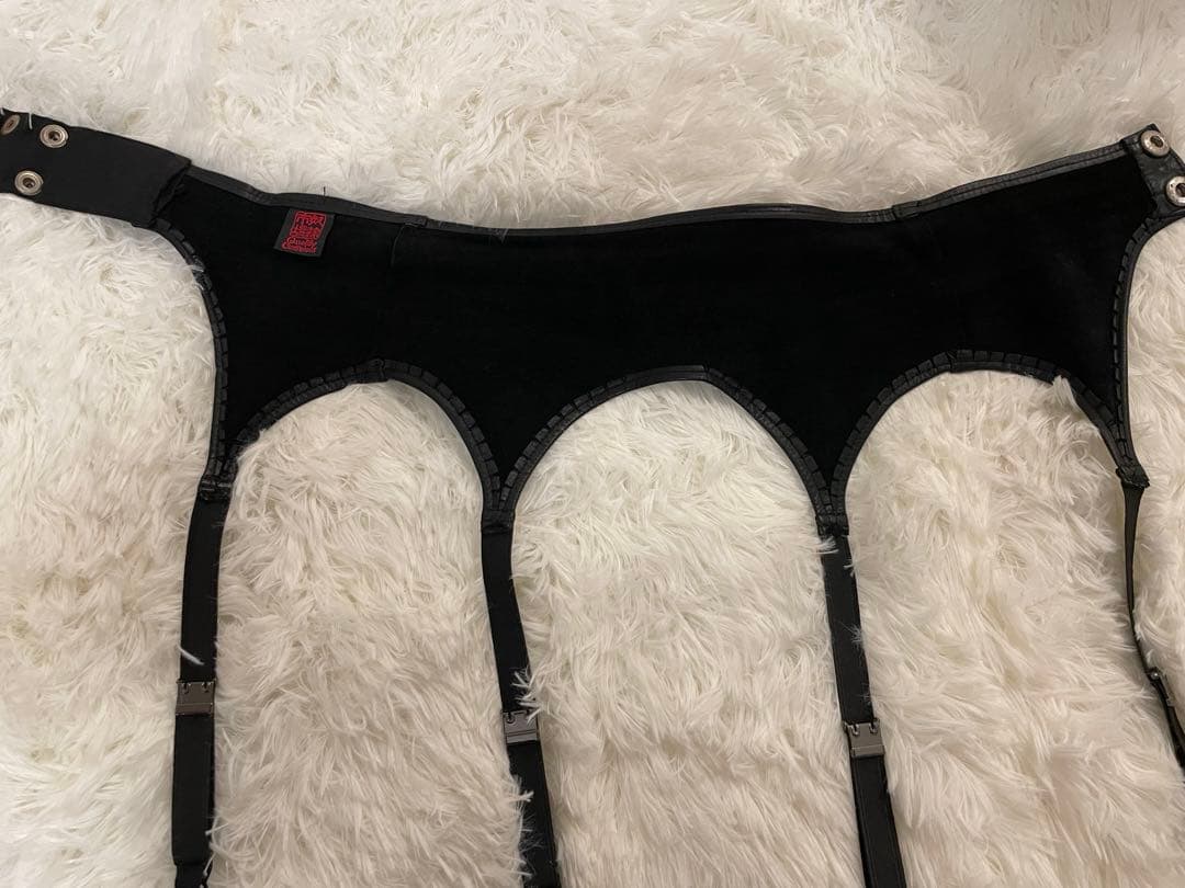 SM 黒 レザー ガーターベルト　レザー　フェチ