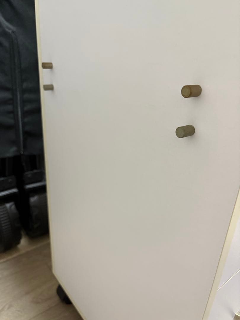 【もかちゃんのママ専用】ネイルテーブル　ホワイト キャスター付きデスク