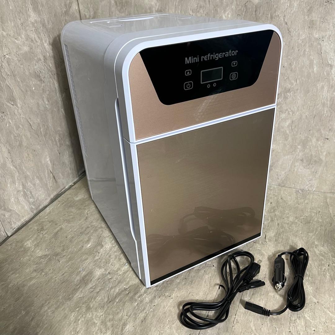 極美品 冷蔵庫 冷温庫 車載冷蔵庫 22L ポータブル 車中泊 2ドア キャンプ