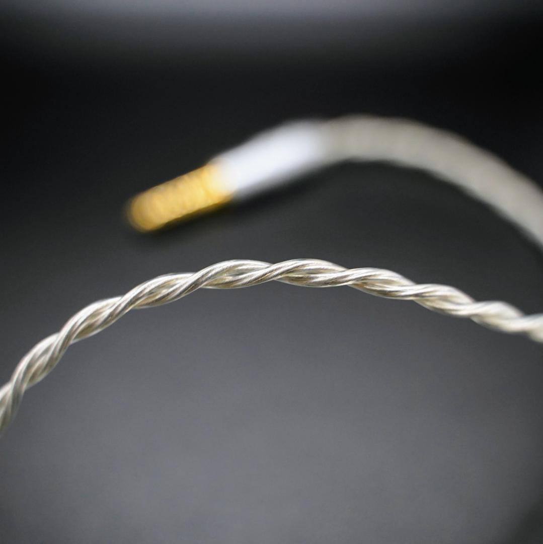 最高峰7N 超冷凍製単結晶銅銀メッキ！最高スペックリケーブル4.4mm/2pin