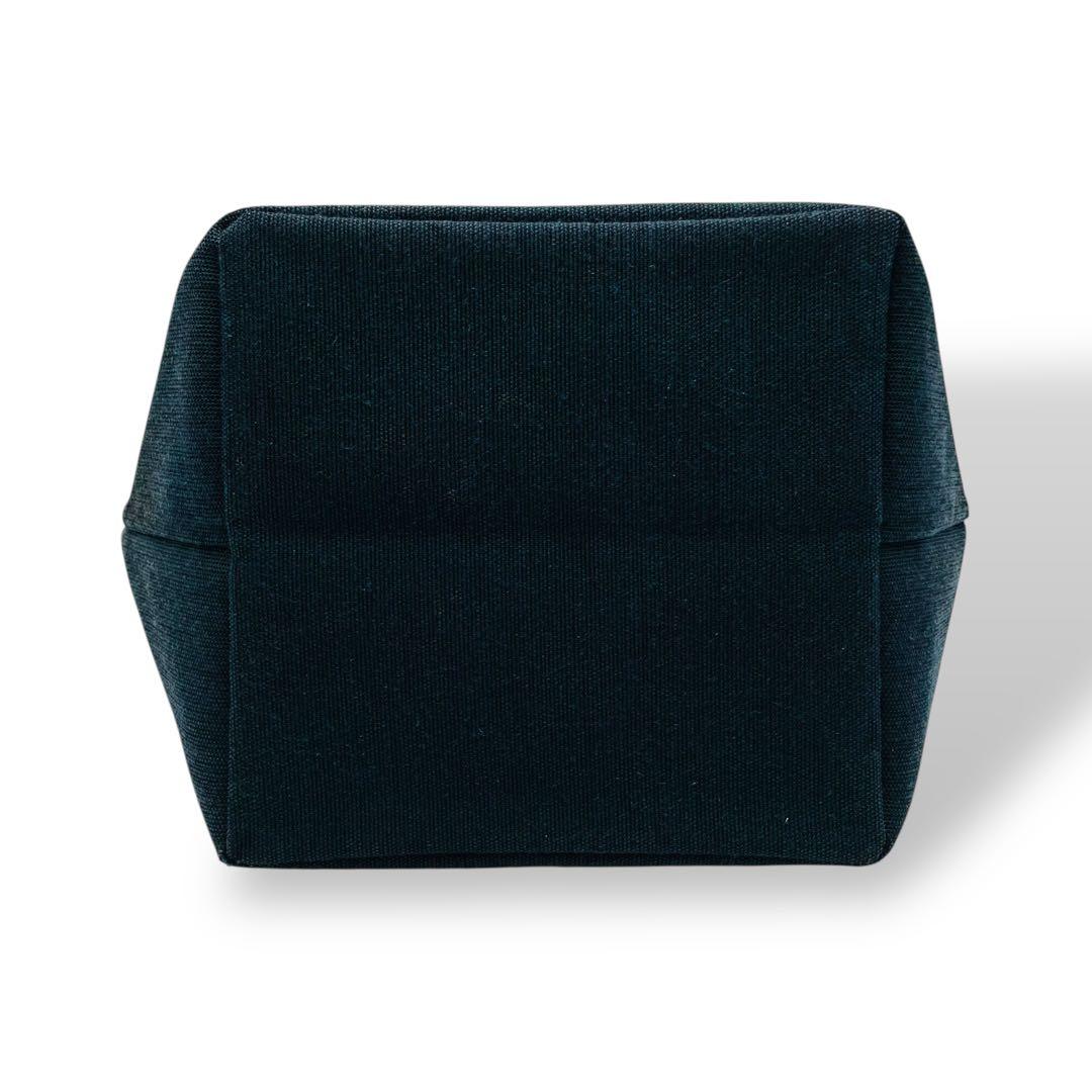 美品 Herve Chapelier トートバッグ キャンバス ネイビー 舟型