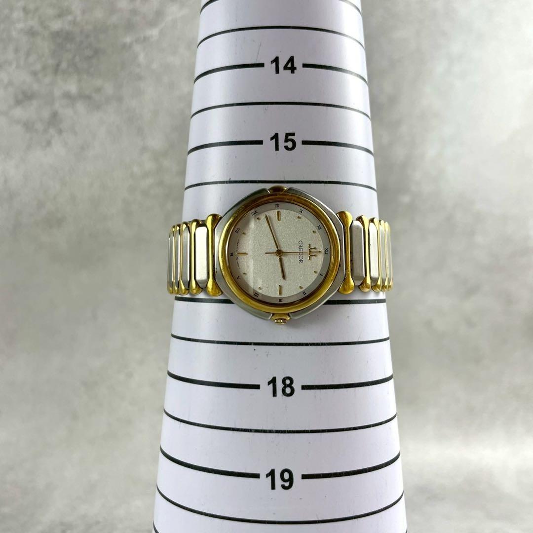 【稼働/純正ベルト】セイコー クレドール クォーツ 腕時計 22KT SGP