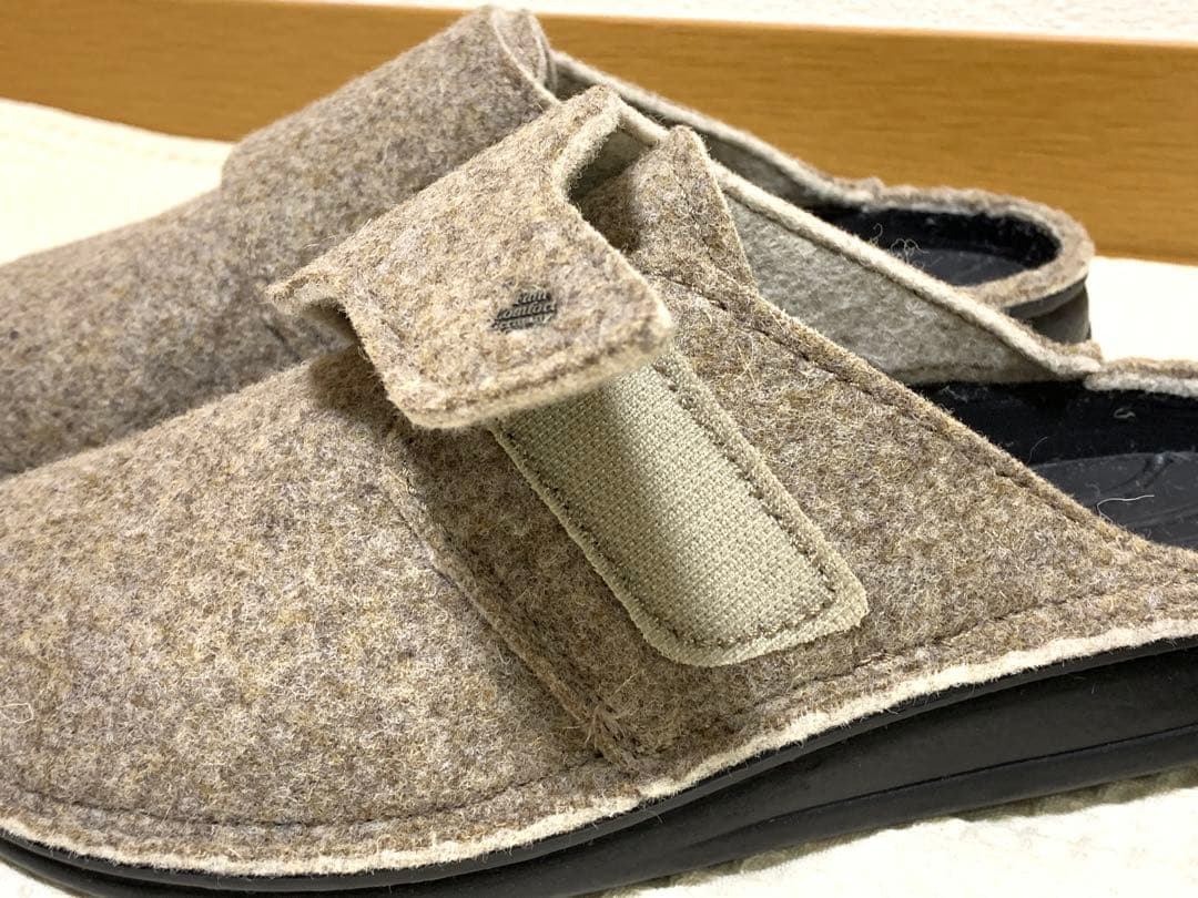 1足限り！ドイツ製レディースフィンコンフォート屋内外兼用中敷き付きサンダル5