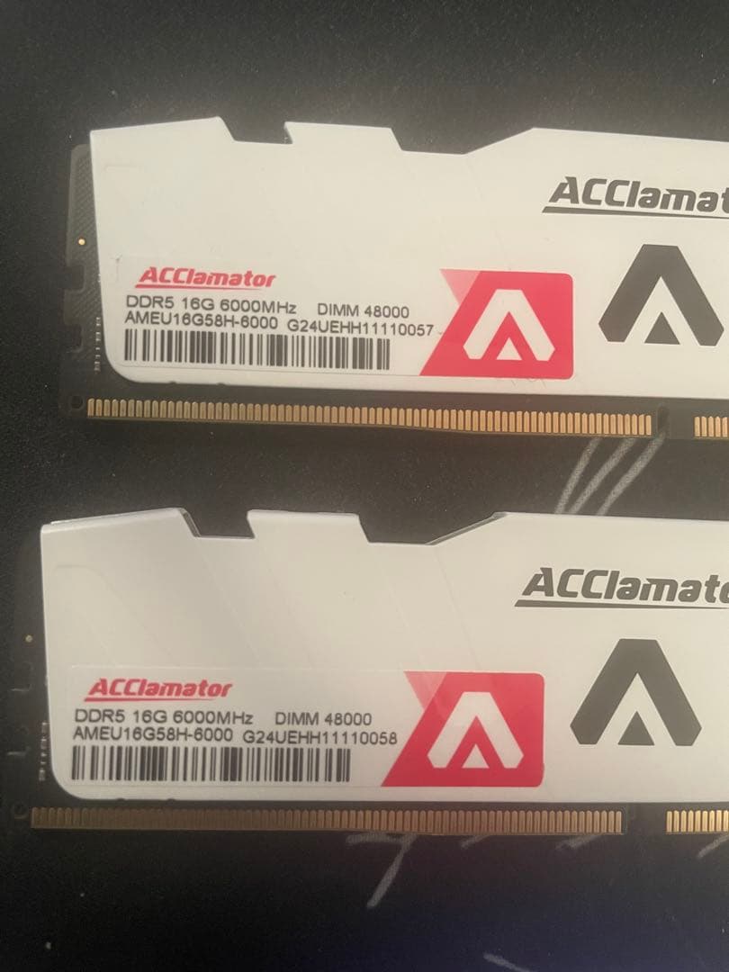 メモリー DDR5 16GBx2 6000Mhz Acclamator