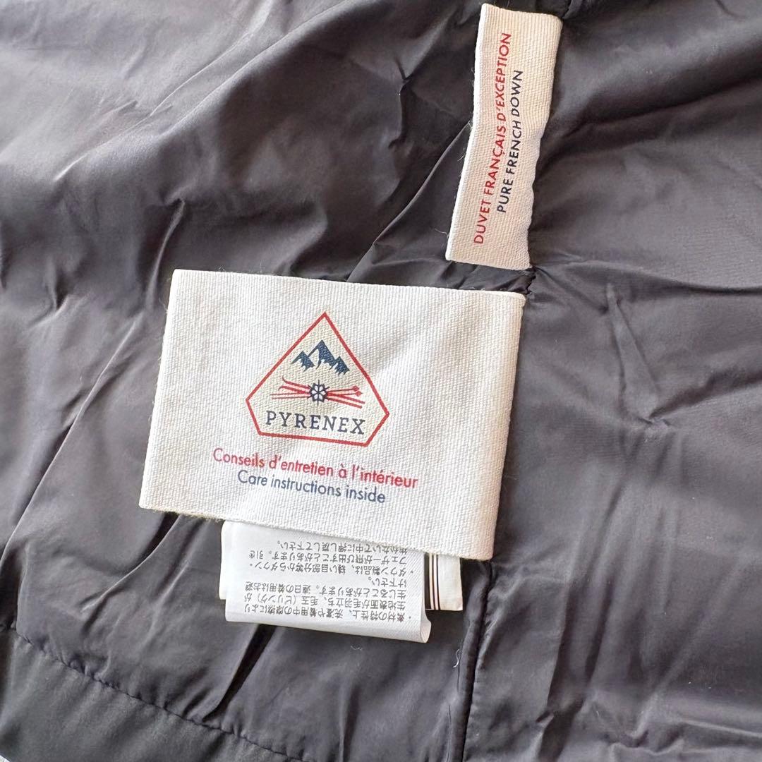 高級ダウン＊ピレネックス スプートニックソフトブラック 38