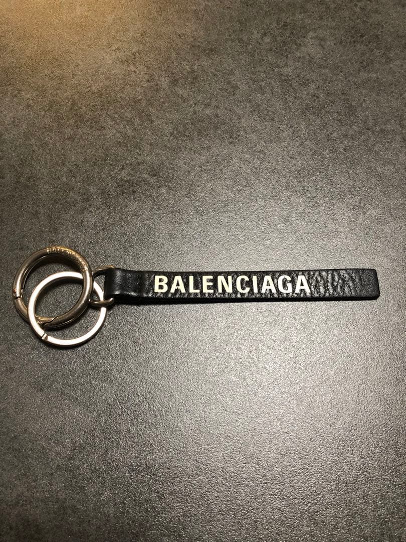 BALENCIAGA ブラック キーホルダー キーリング