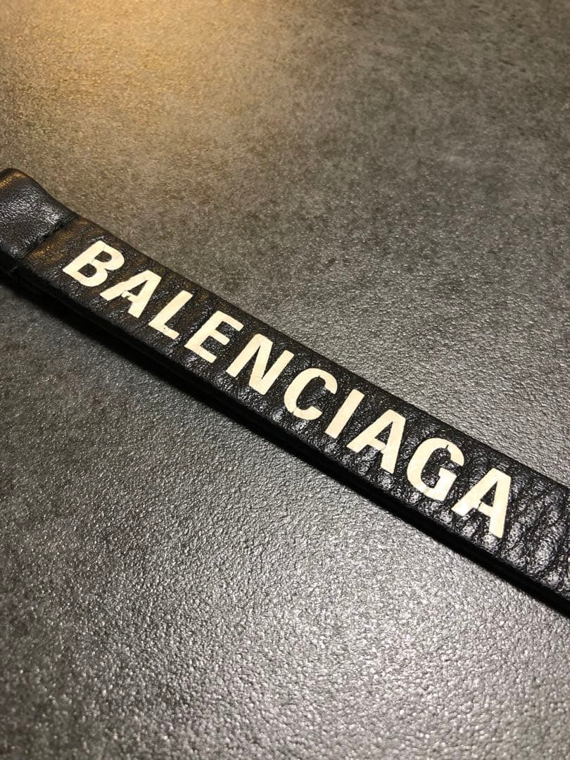 BALENCIAGA ブラック キーホルダー キーリング
