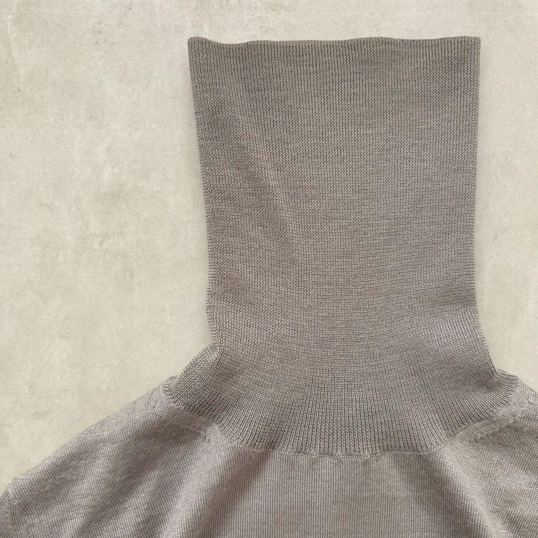 【美品✨】DRAWER カシミヤシルク タートルネック 薄手ニット サイズ2