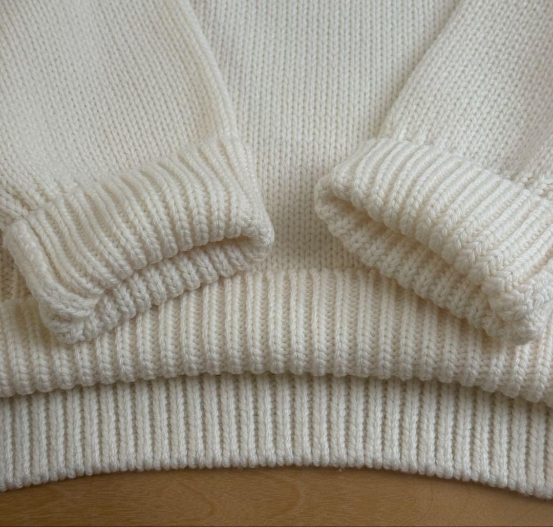 ギャルリーヴィー　ファインウーステッド クルーネックプルオーバー