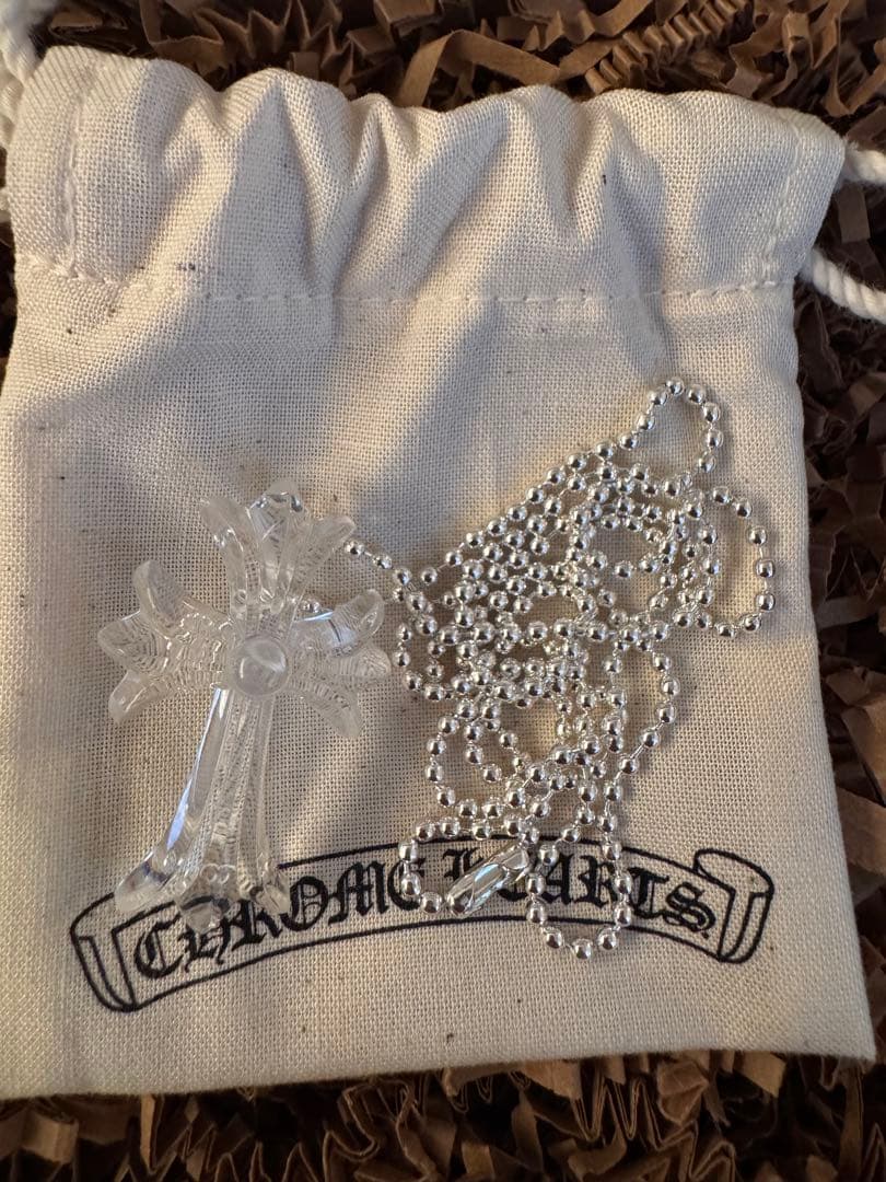 chrome hearts ラバーネックレス　クリア