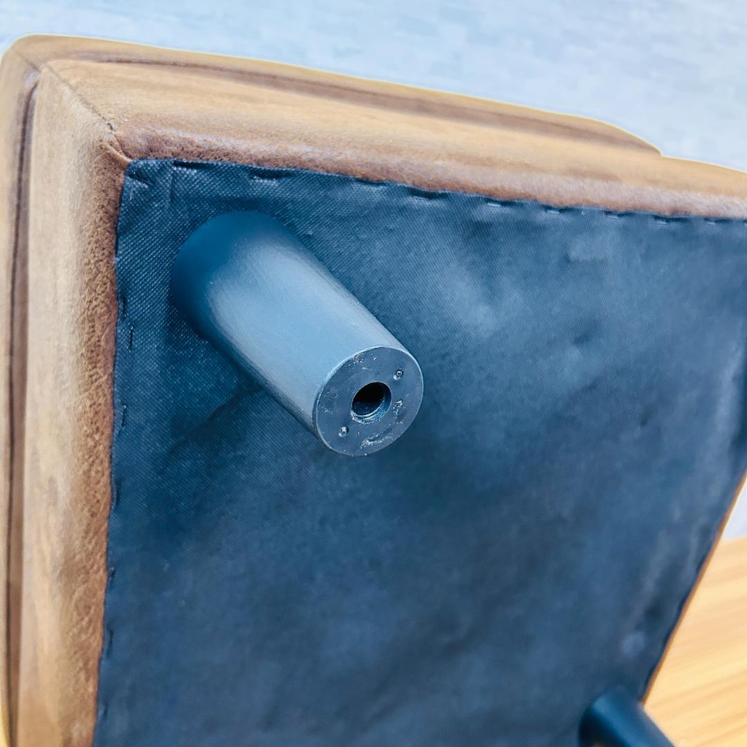 レザーテックス オットマン スツール 足置き ソファ 1人掛け