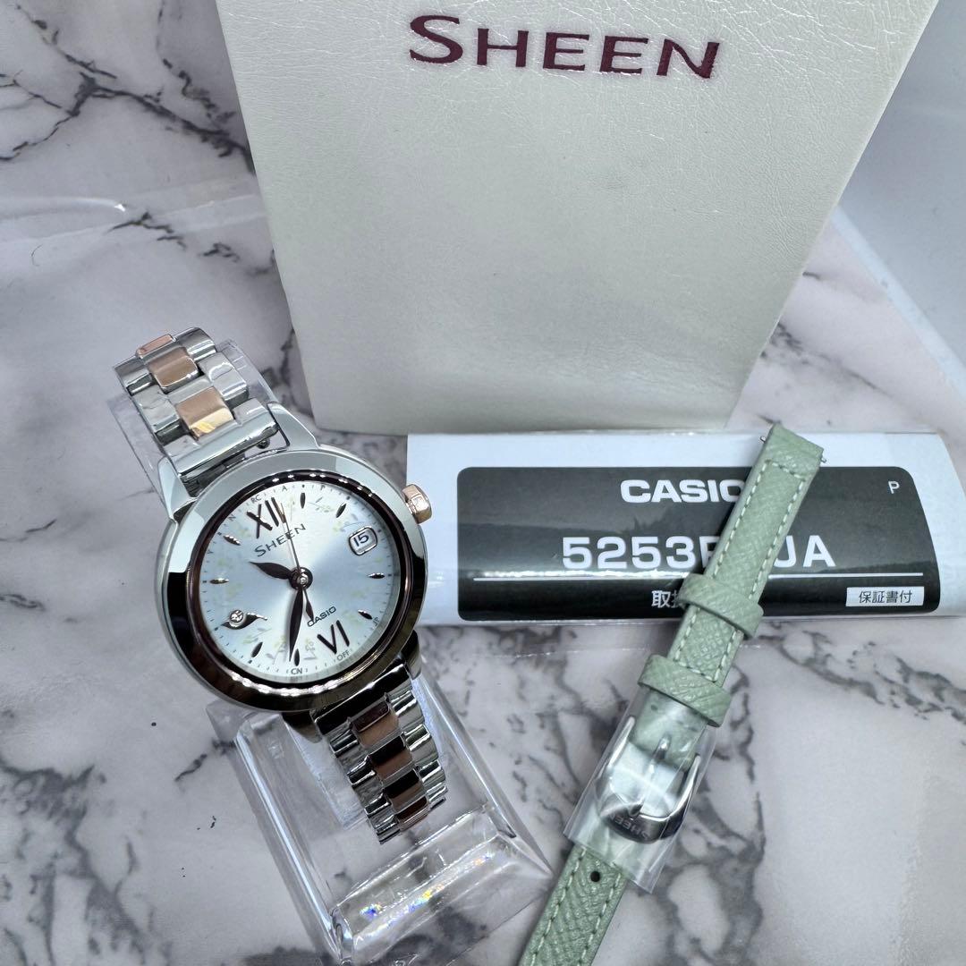 【極美品】 CASIO SHEEN Natural Garden 電波ソーラー