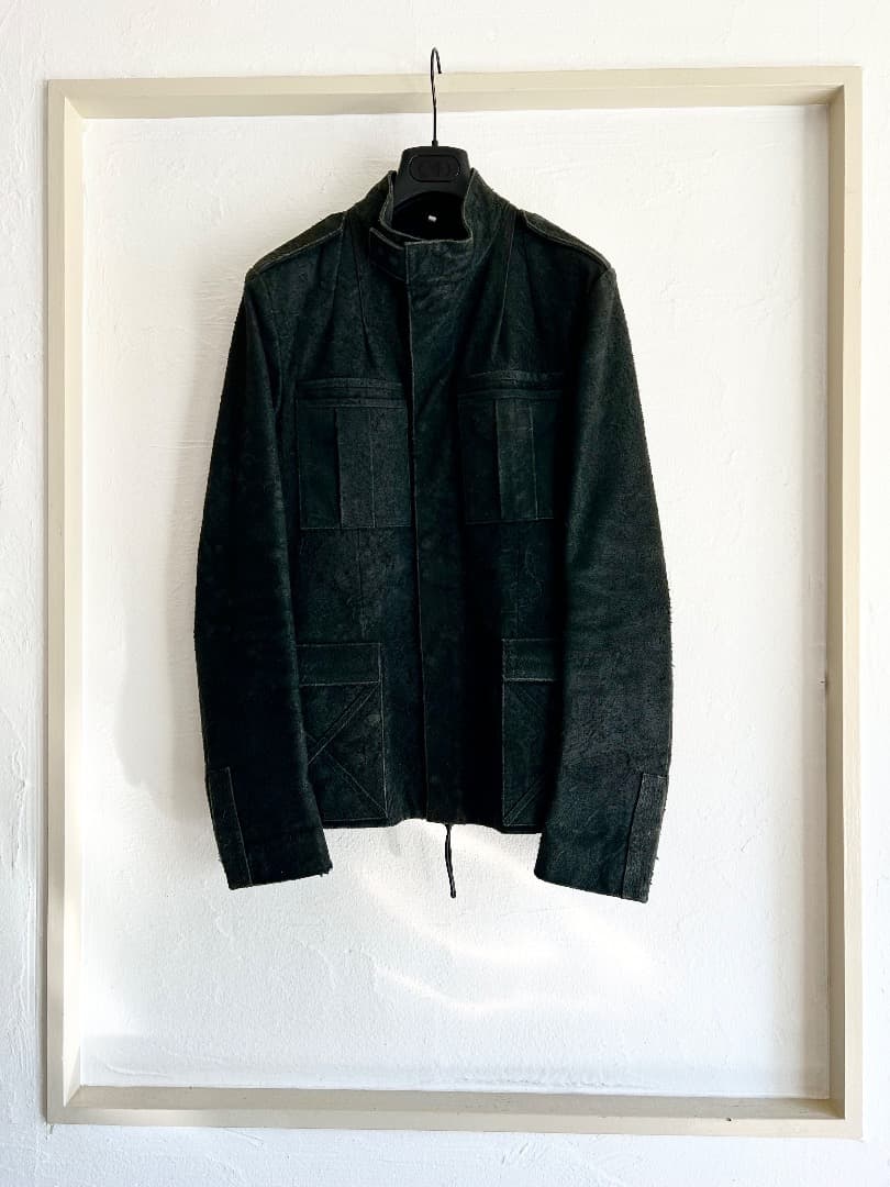 超希少！DIOR HOMME　03HH ラスター期　デストロイ・レザージャケット