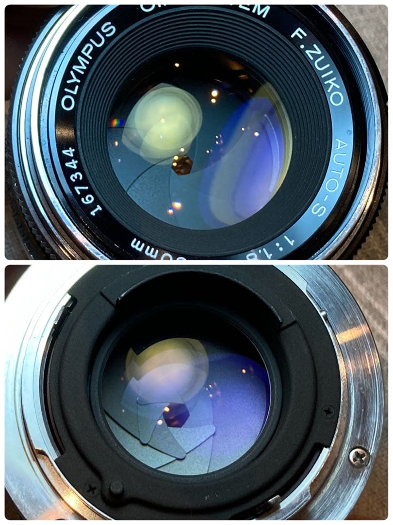 ★完動品＊美品＊初期保証★OM-1 &レンズf1.4★リザード・オリーブブラック