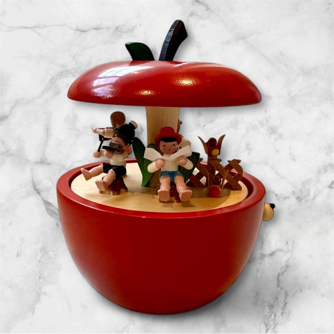 リンゴ　オルゴール ザイフェン　エルツ山地　ドイツ　リヒャルト　グレーザー工房