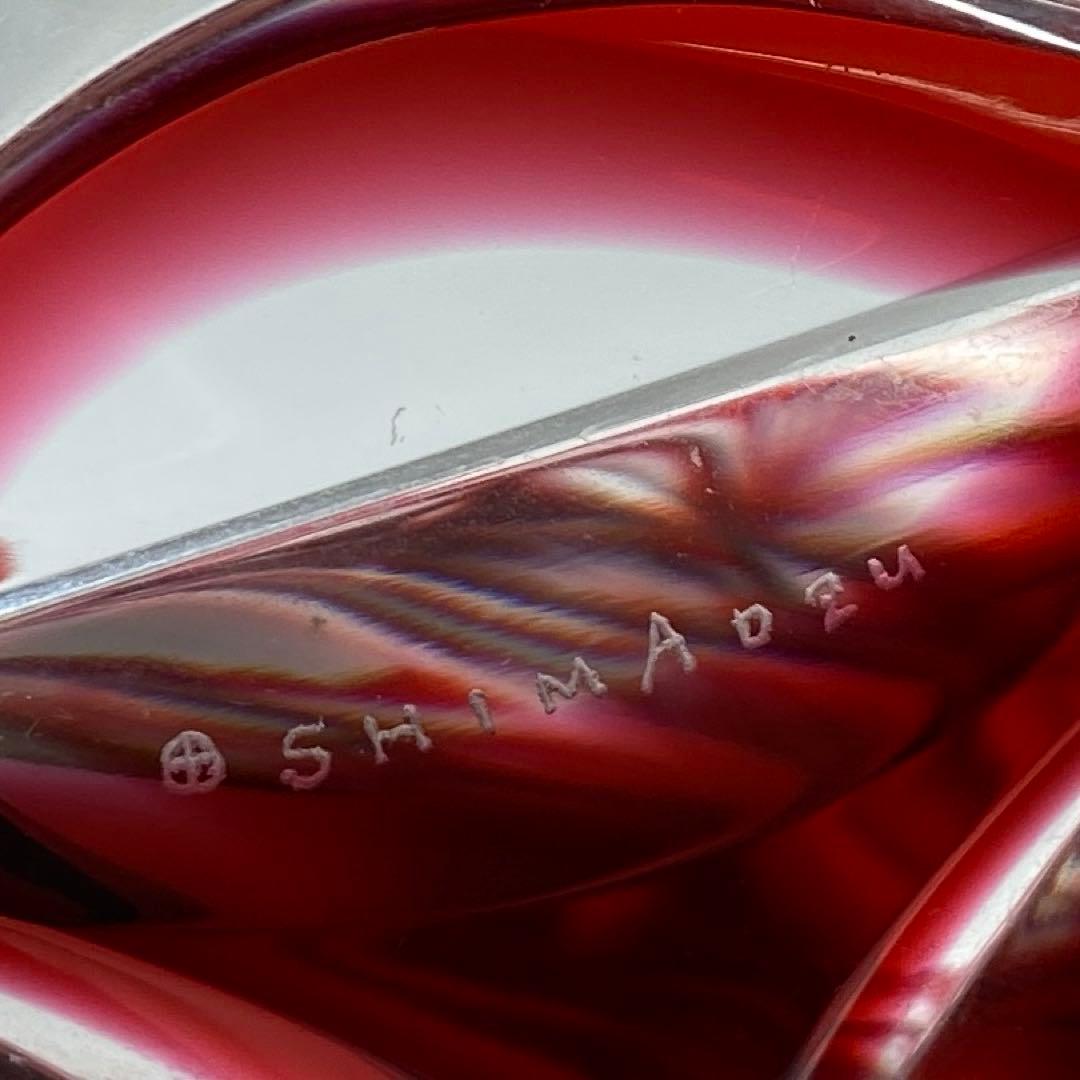 島津　薩摩切子　大皿　共箱　直径24.7㎝　トコヒ　東な7-0210☆2F