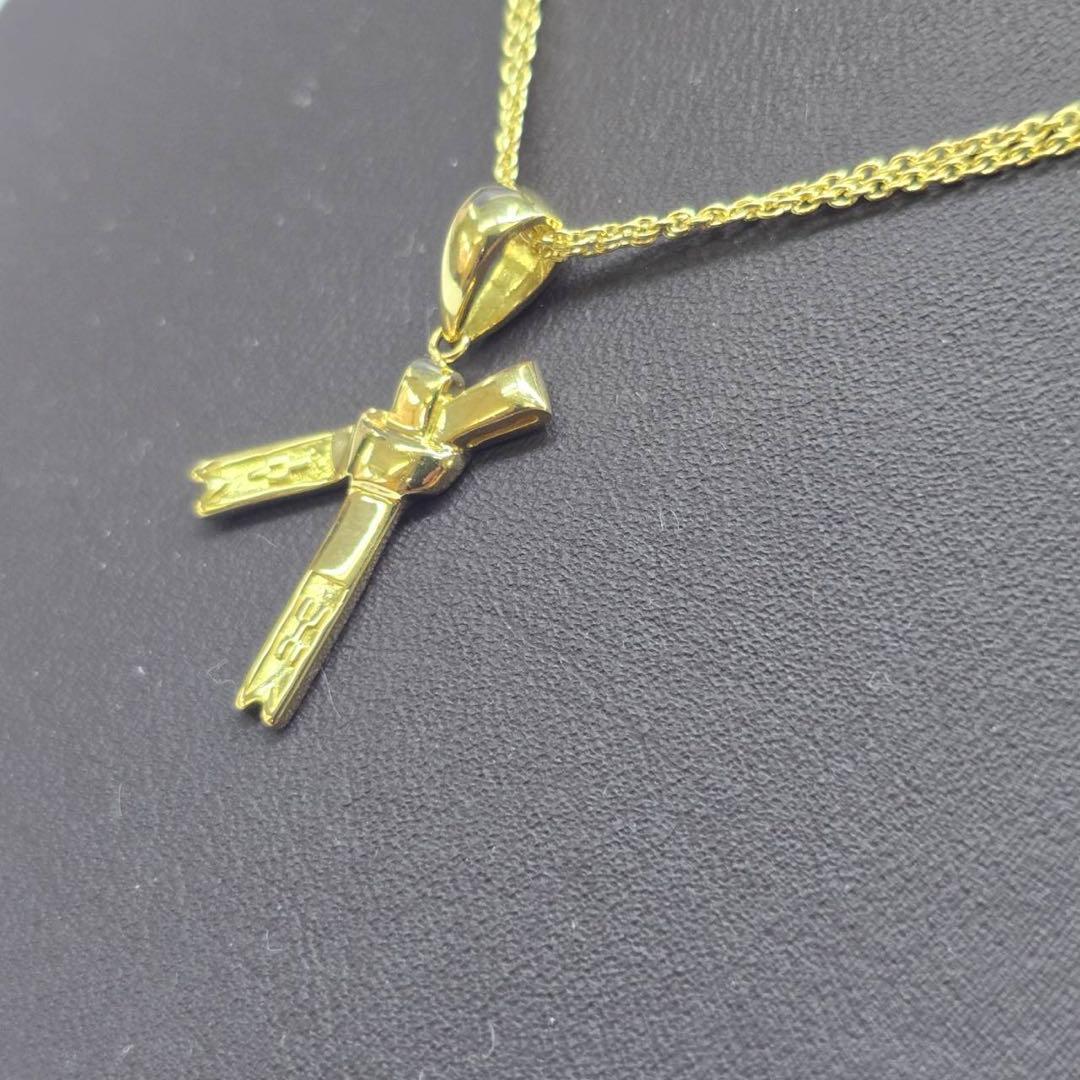 18金ミンサー、サンペンダントネックレス6.43g44センチ ユニセックス