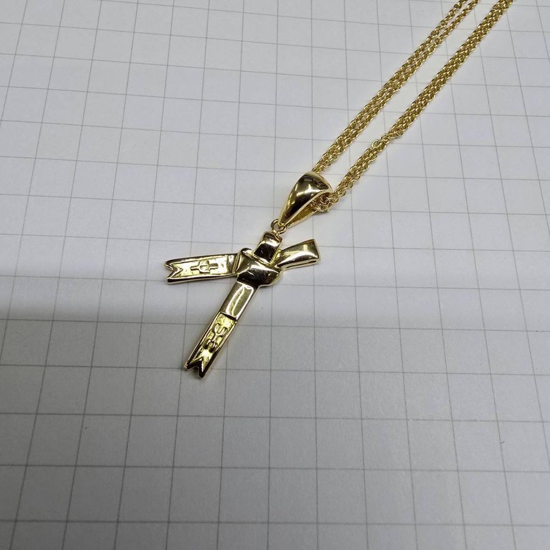 18金ミンサー、サンペンダントネックレス6.43g44センチ ユニセックス