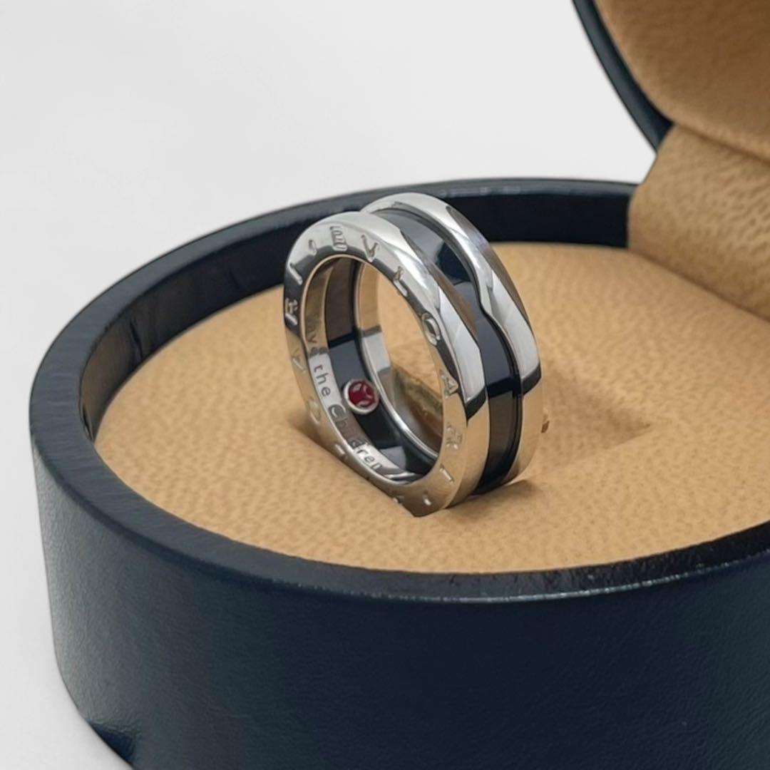 極美品✨BVLGARI ブルガリ セーブザチルドレン リング 11号 SV925