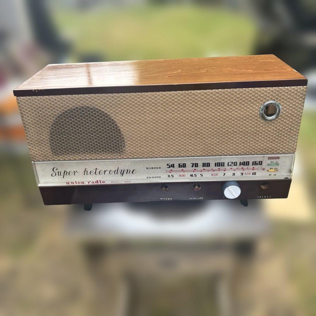 昭和レトロ　真空管ラジオ　アンティーク　ヴィンテージ