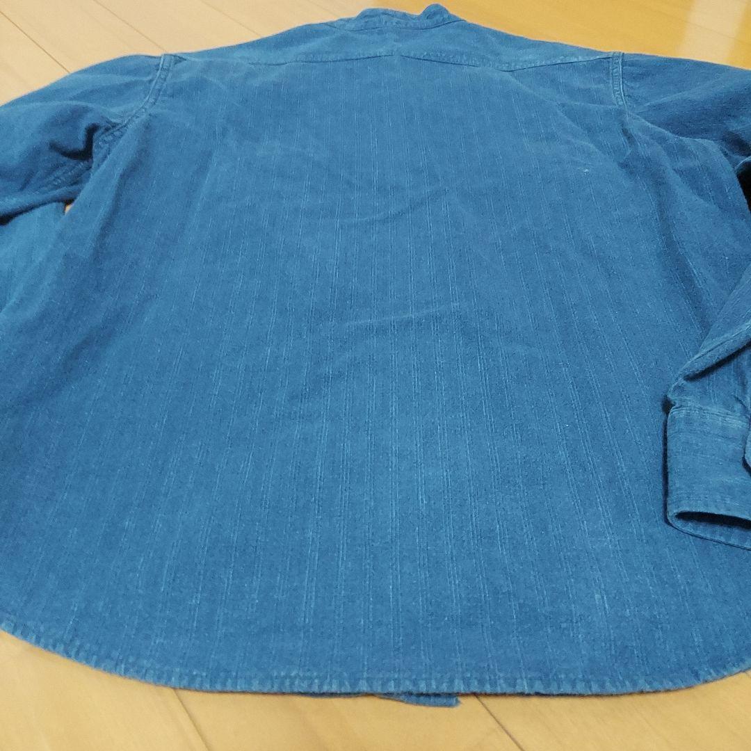 テンダーロイン　本店限定　藍染スタンドカラーシャツ