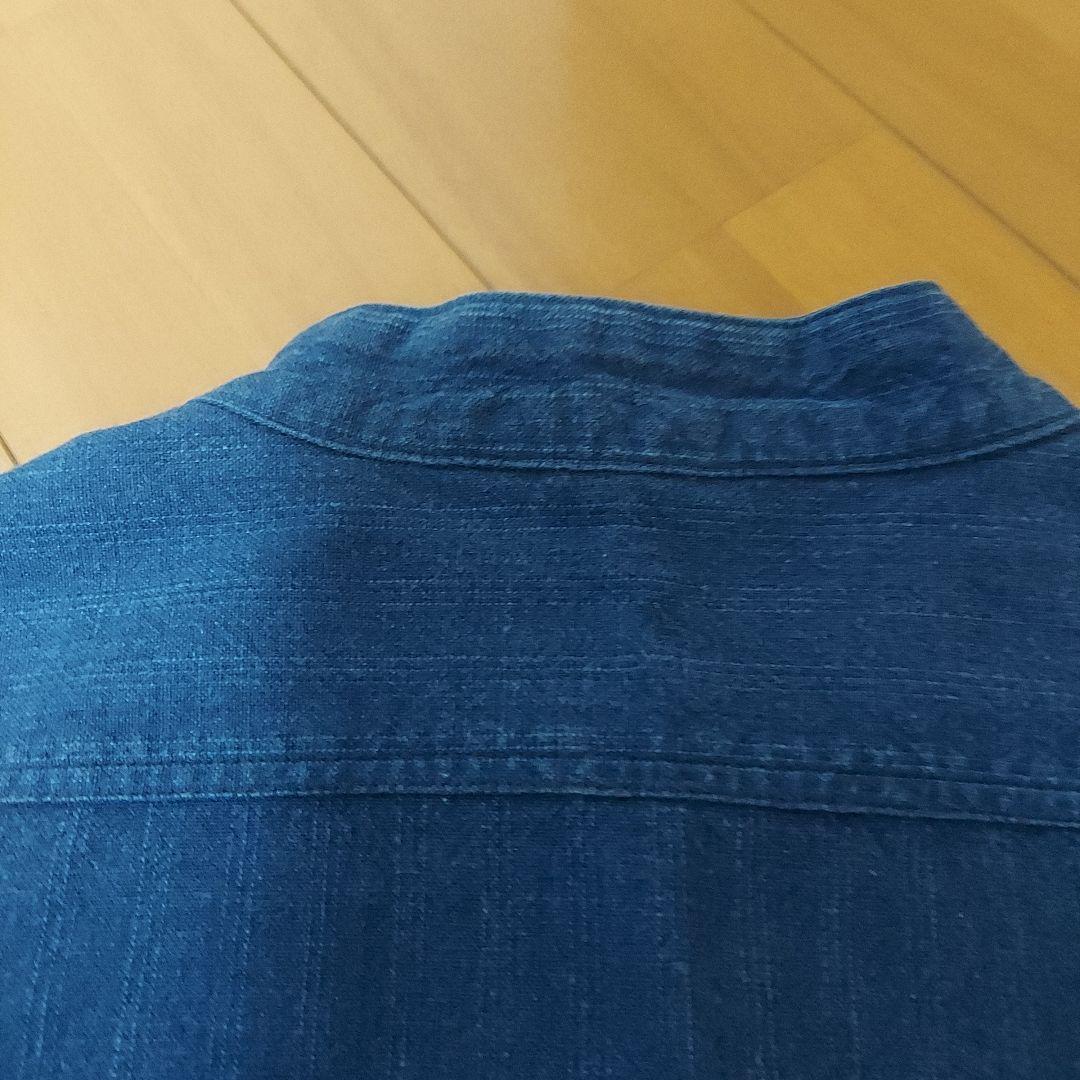 テンダーロイン　本店限定　藍染スタンドカラーシャツ