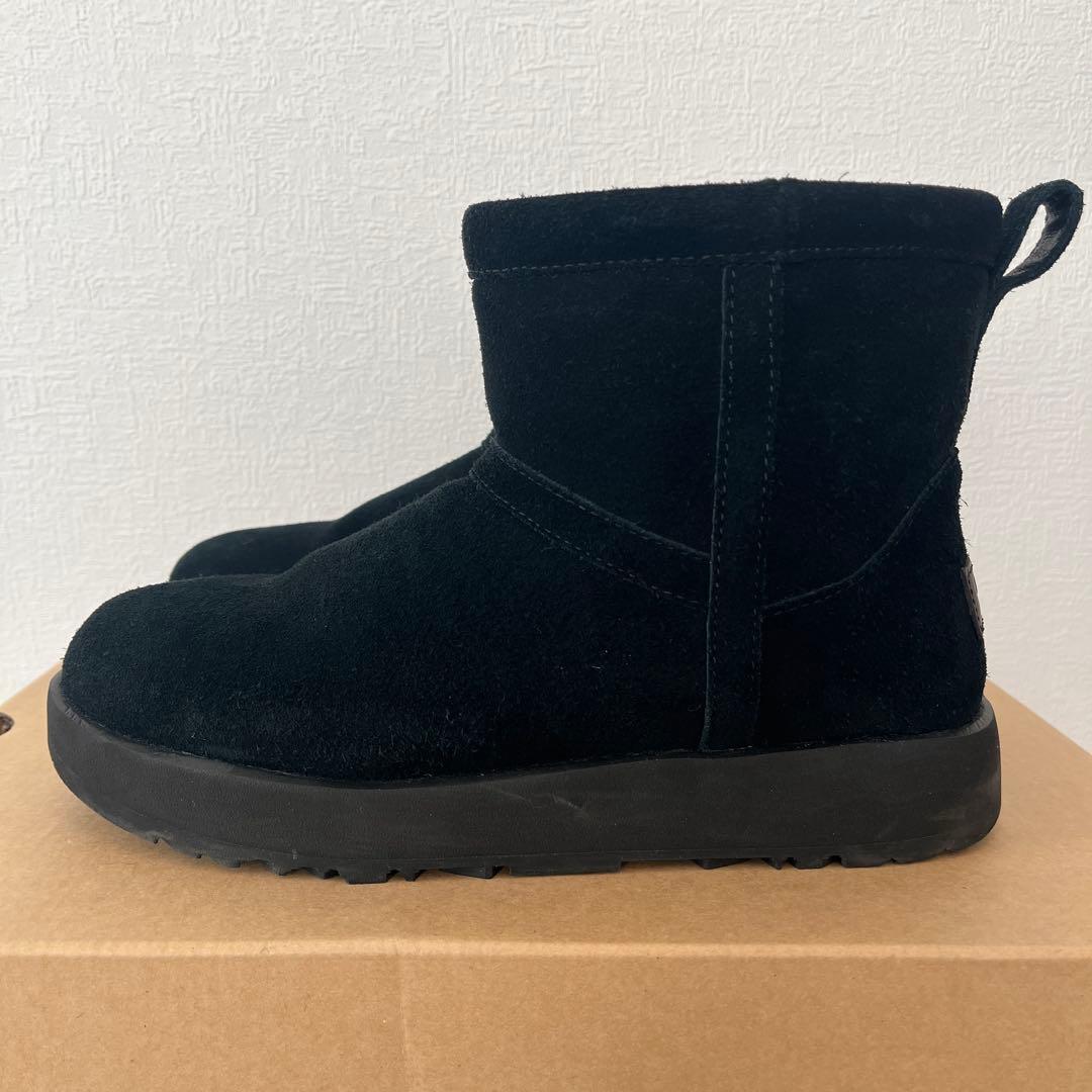 UGG アグ クラシック ミニ ウォータープルーフ 24cm ブーツ ブラック