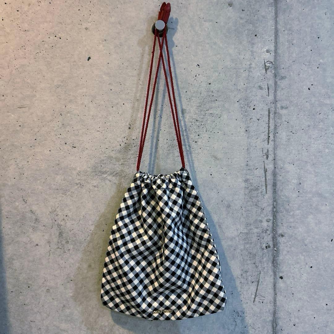 mimiu ギンガムチェックバッグ