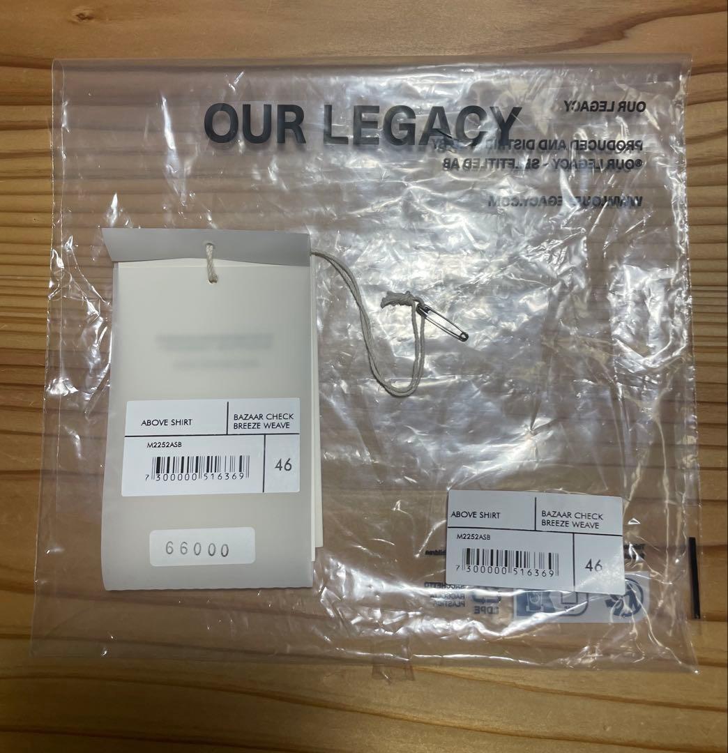 OUR LEGACY Above Shirt 46 美品　OURs 深水光太着用