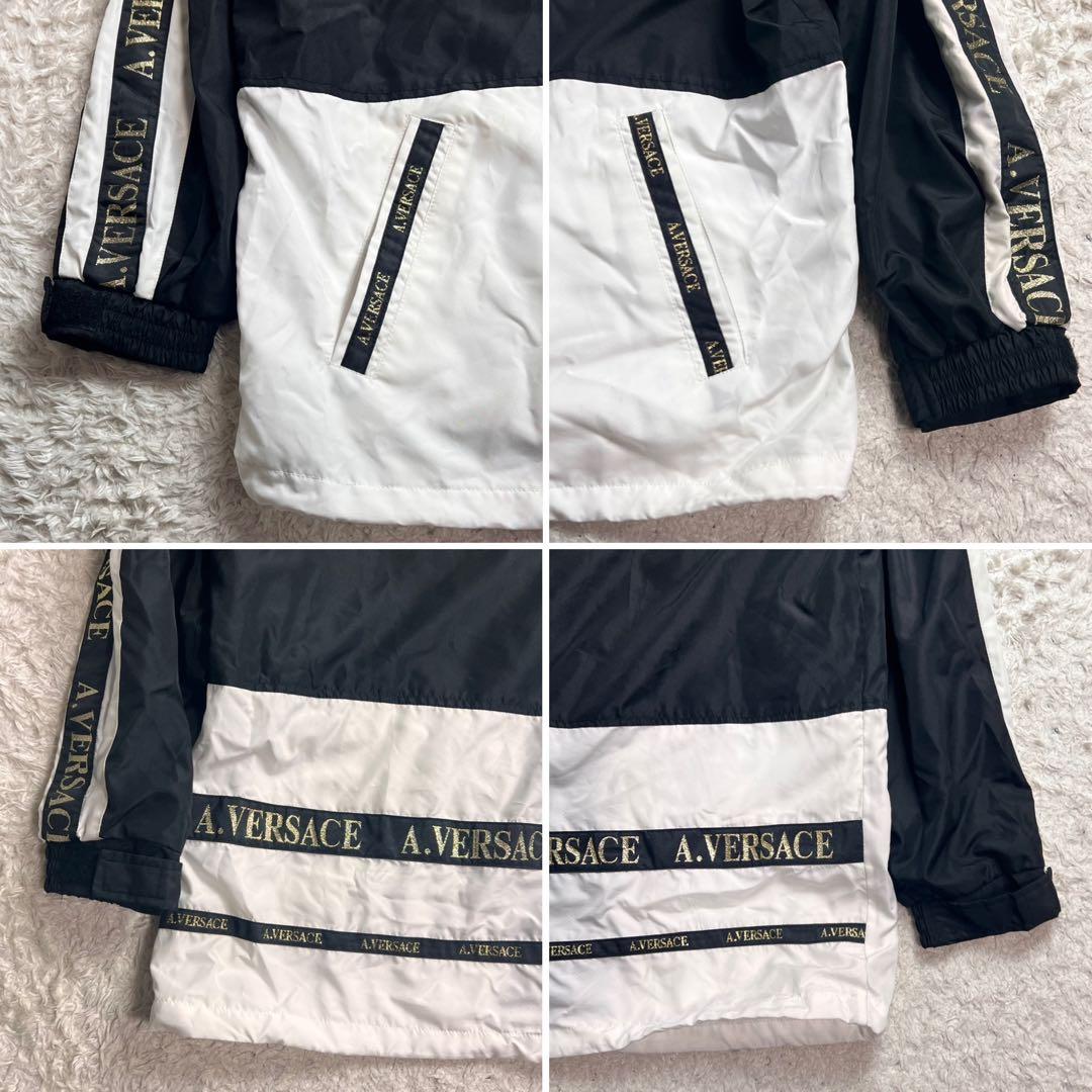 A.VERSACE ヴェルサーチナイロン セットアップ メデューサ 刺繍 上下L