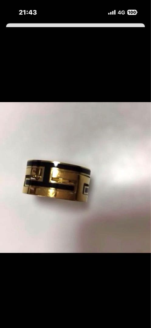 HERMESムーブアッシュゴールドリング美品