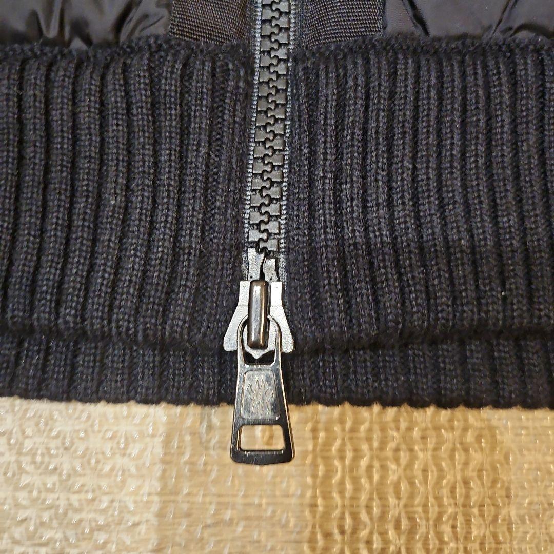テロン⭐MONCLER ブラックダウンニット　 フード付き
