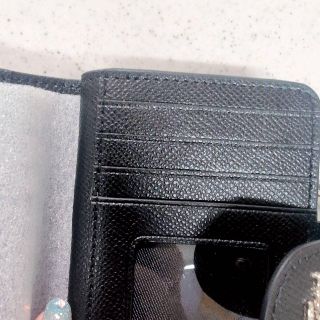 COACH コーチ ブラック 二つ折り財布 黒 レディース プレゼント 人気 箱