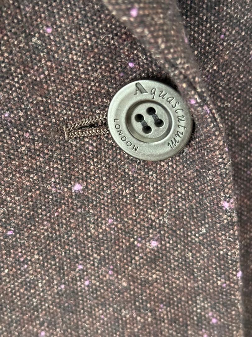 【美品】AQUASCUTUM アクアスキュータム パンツスーツ ウール 絹