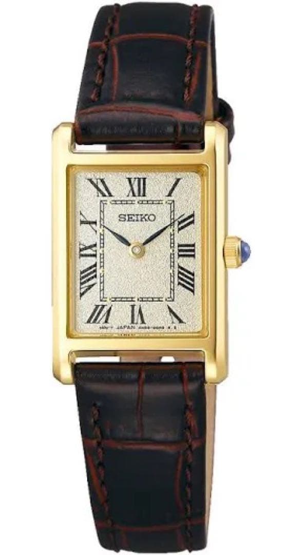 新品 セイコー SSEH002クォーツ 稼働中 ゴールド