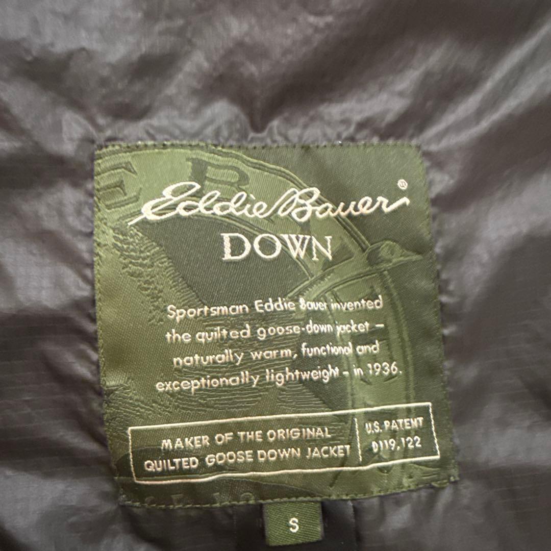 お*〜様 【Lサイズ】Eddie Bauer ダウンジャケット 袖ロゴ 800フ