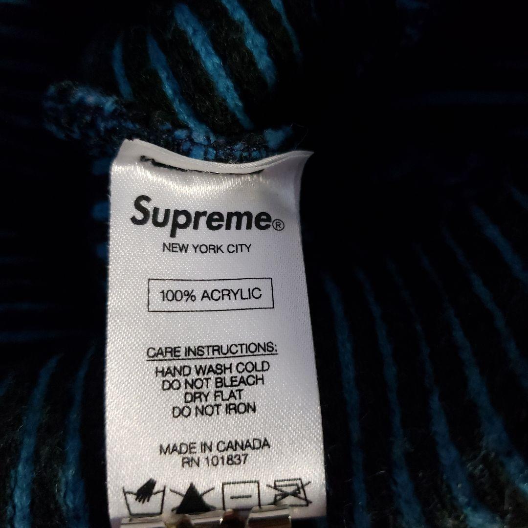 Supreme 2-Tone Rib Beanie 青 赤セット