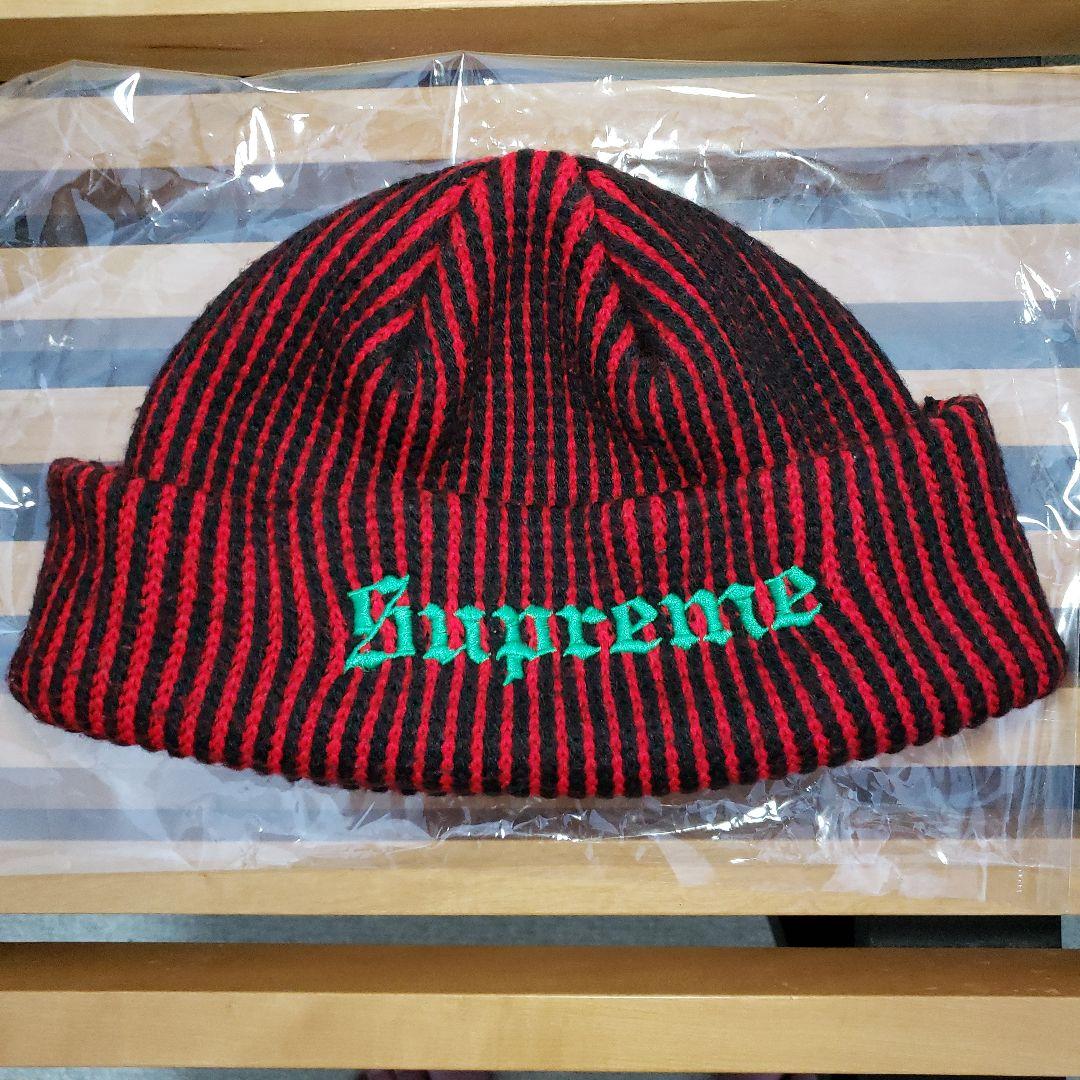 Supreme 2-Tone Rib Beanie 青 赤セット
