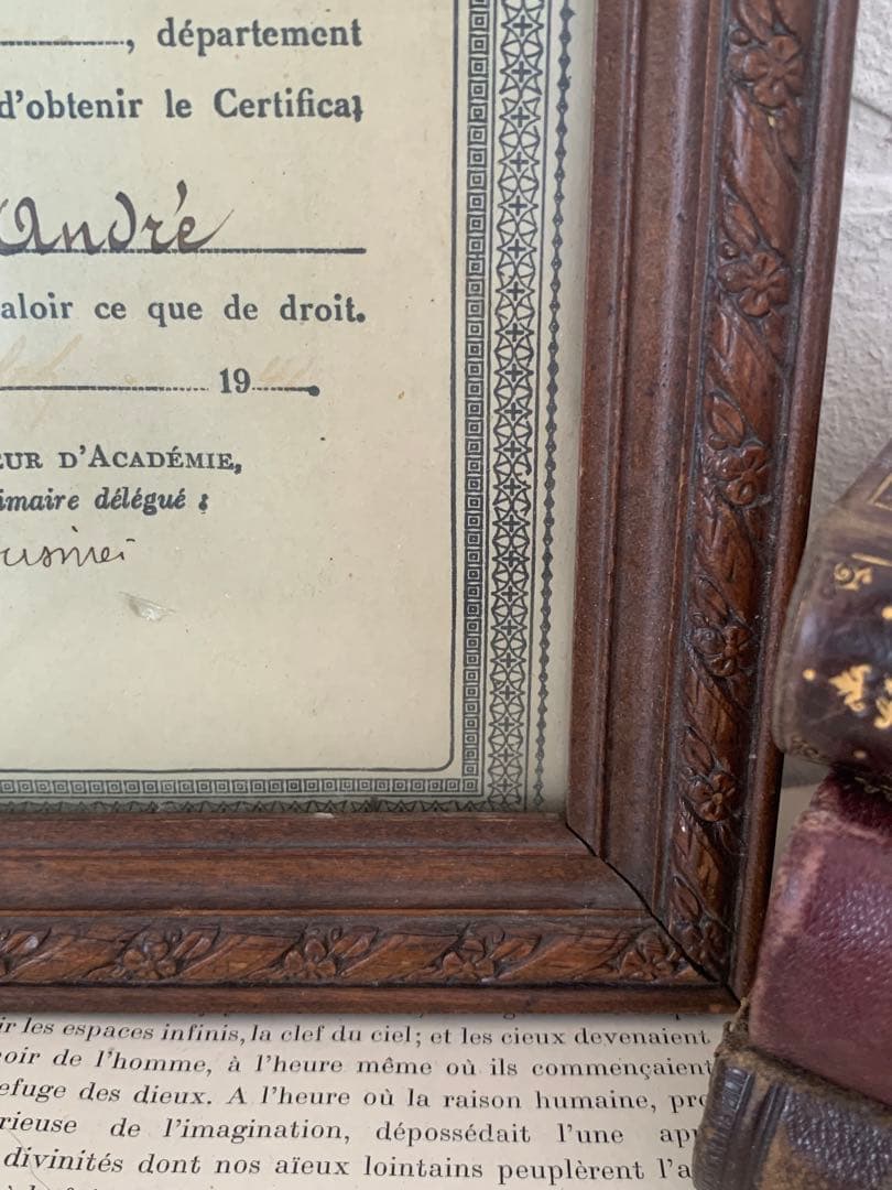 lydie　フレーム　額縁　ブロカント　蚤の市