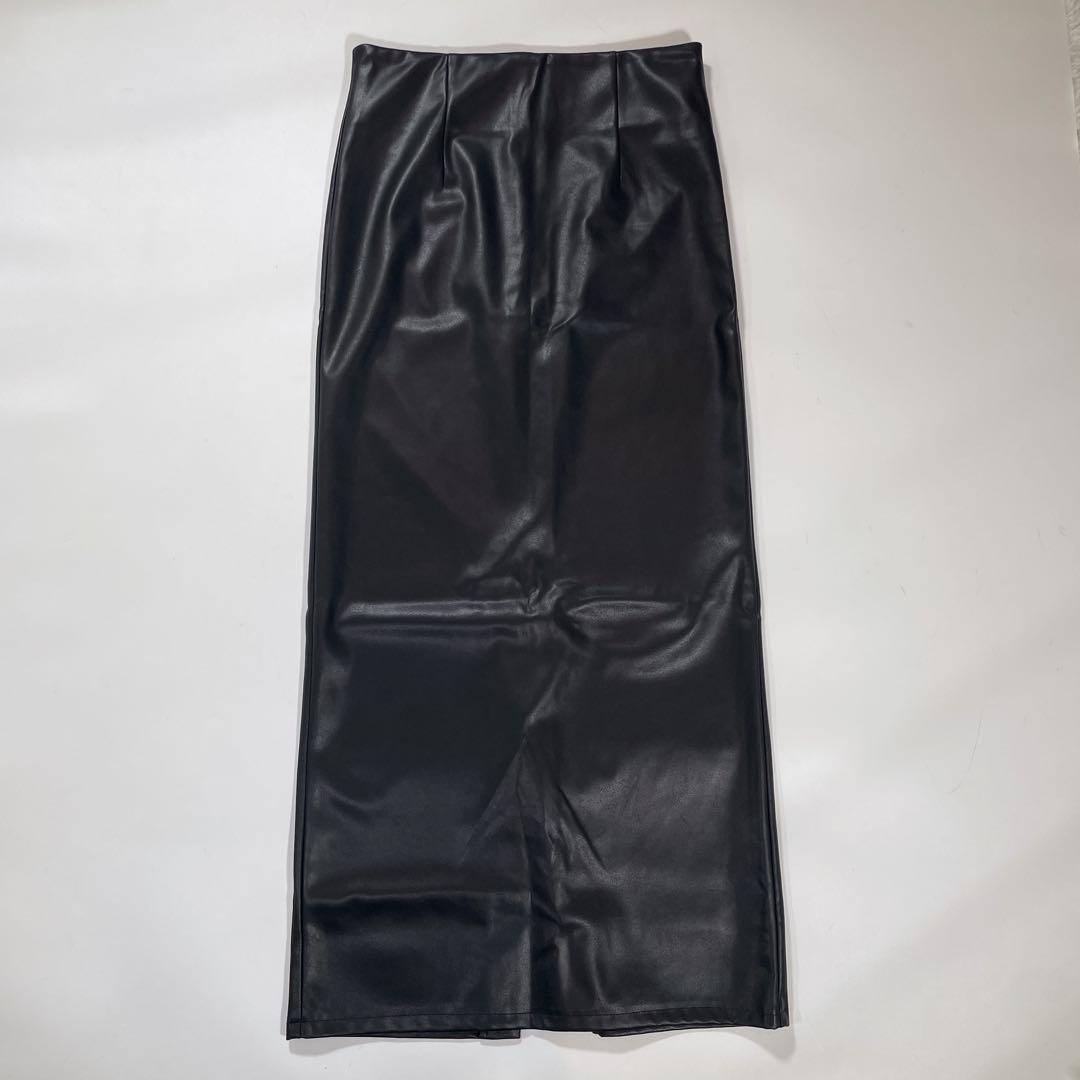 ガリャルダガランテ　フェイクレザータイトスカート　サイズ2 L 黒