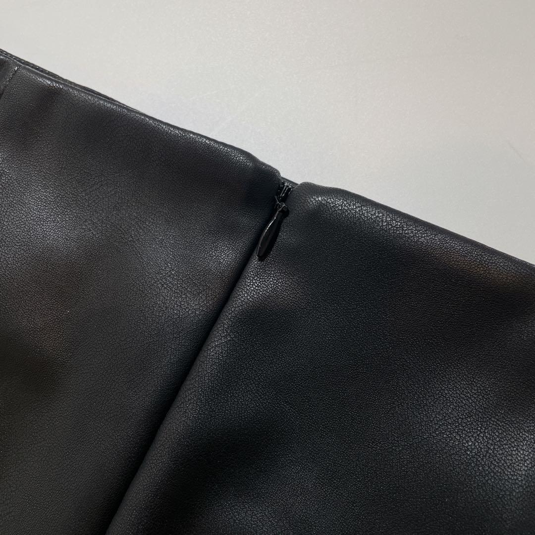 ガリャルダガランテ　フェイクレザータイトスカート　サイズ2 L 黒