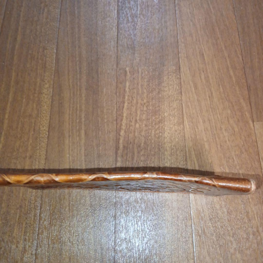 【レア】アルマジロ革 レザー 皮革 長財布 札入れ 茶色 ブラウンカラー