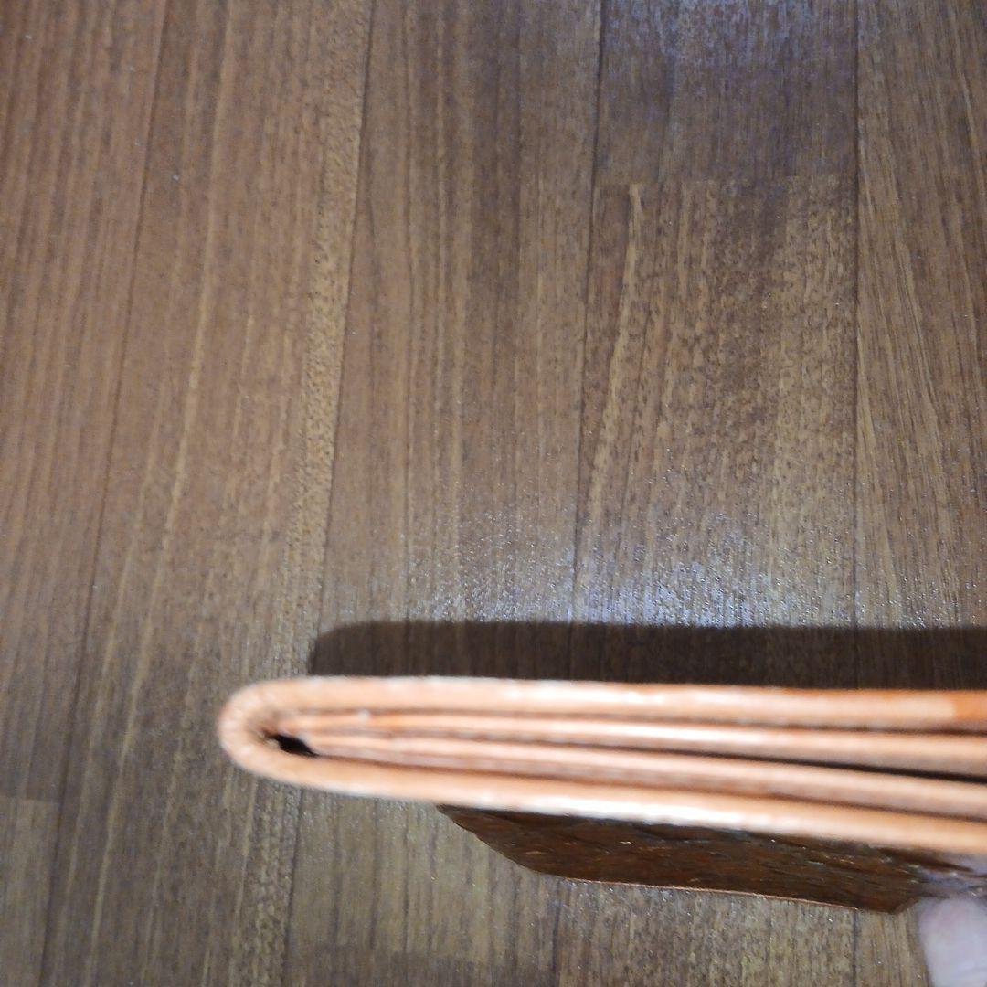 【レア】アルマジロ革 レザー 皮革 長財布 札入れ 茶色 ブラウンカラー